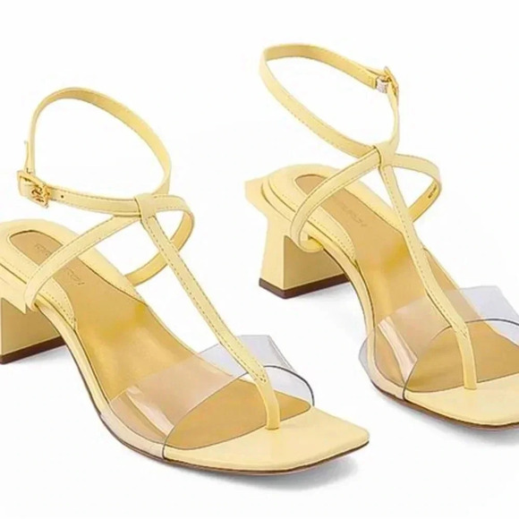 Tory Burch Strappy Lucite Heel Sandal Size 9 - Picture 1 of 7